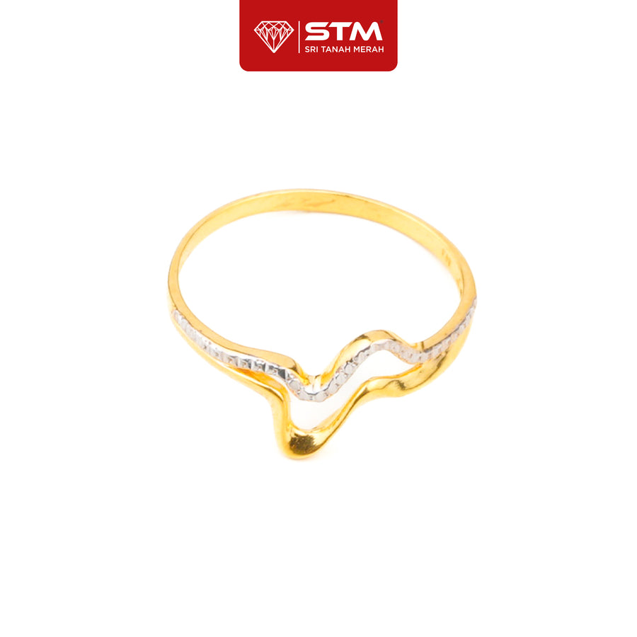 STM Cincin Wave 2 layer | Emas 916/22k