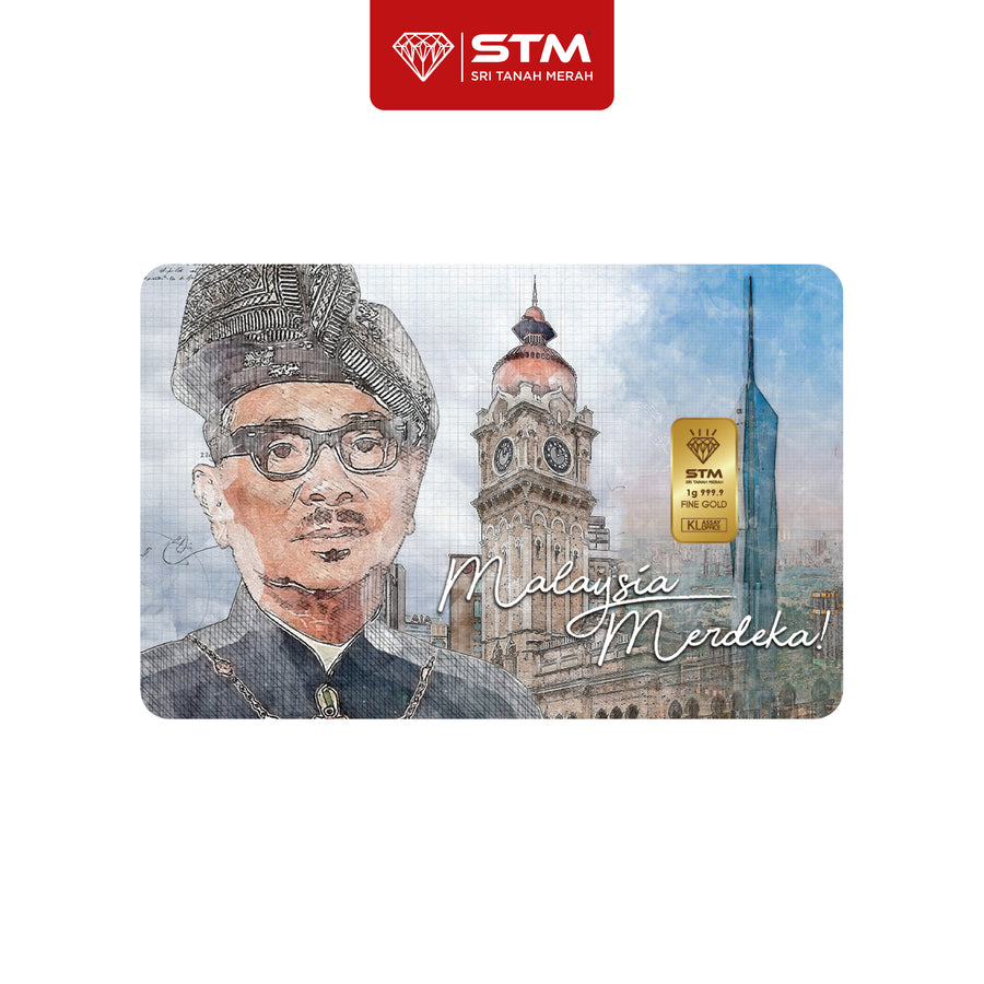 MERDEKA Edition: Gold Bar Card 1g