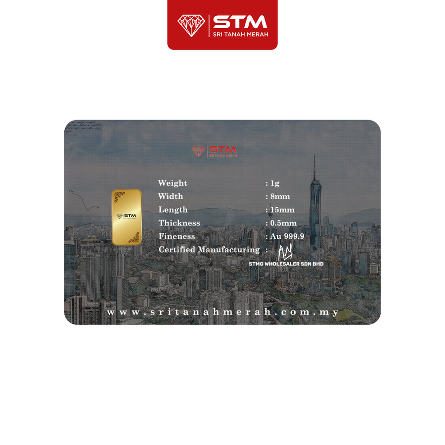 MERDEKA Edition: Gold Bar Card 1g