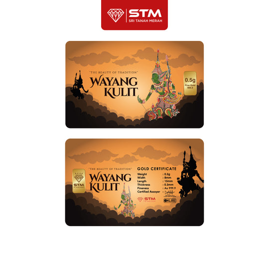 WAYANG KULIT Edition: Gold Bar Card 0.5g