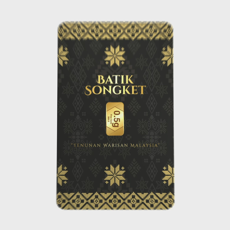 BATIK SONGKET Edition: Gold Bar Card 0.5g