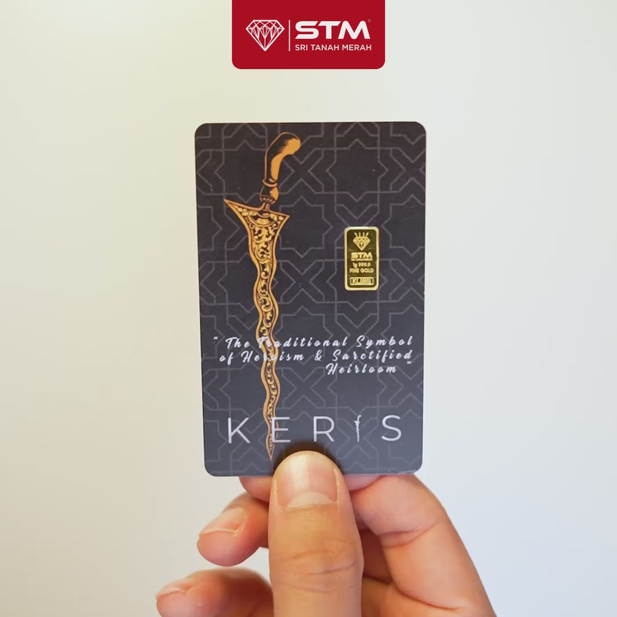 KERIS Edition: Gold Bar Card 1g