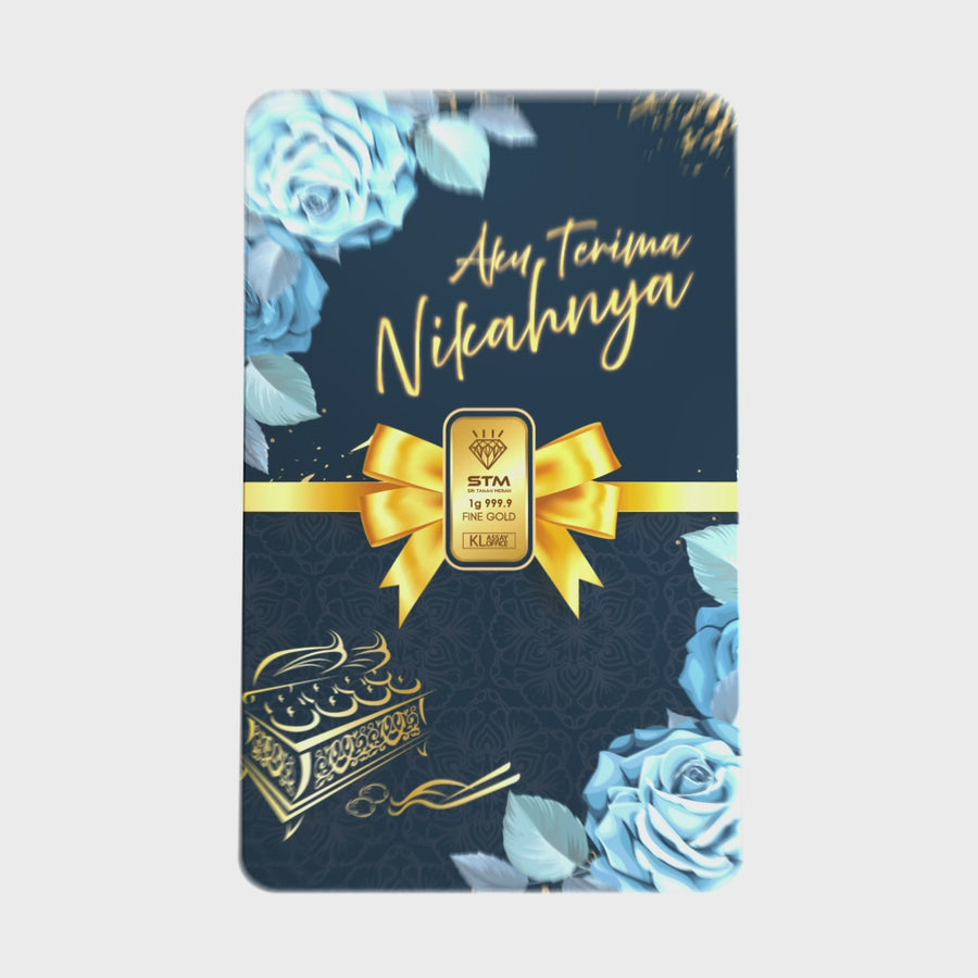 NIKAH Edition: Gold Bar Card 1g