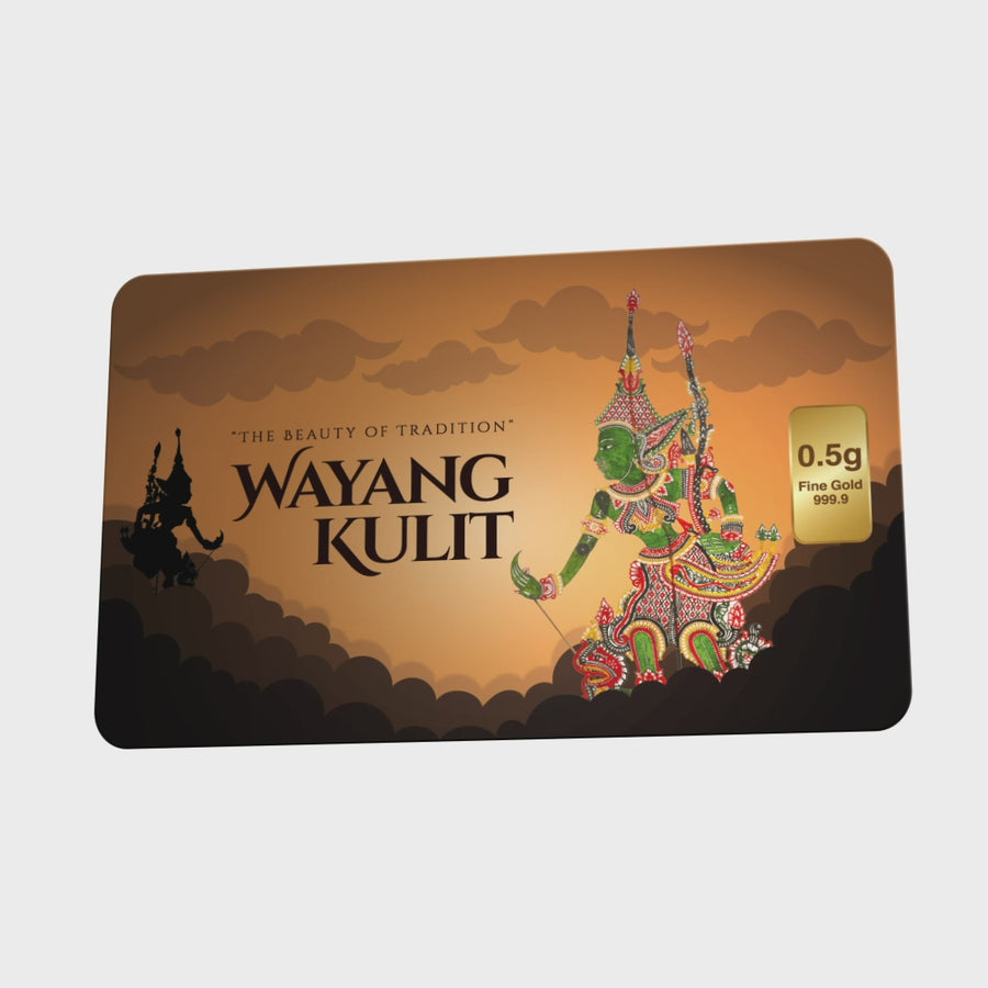 WAYANG KULIT Edition: Gold Bar Card 0.5g
