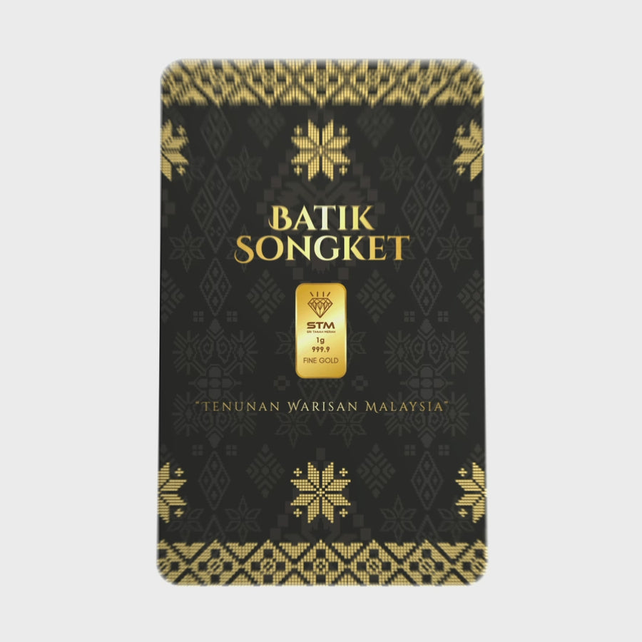 BATIK SONGKET Edition: Gold Bar Card 1g