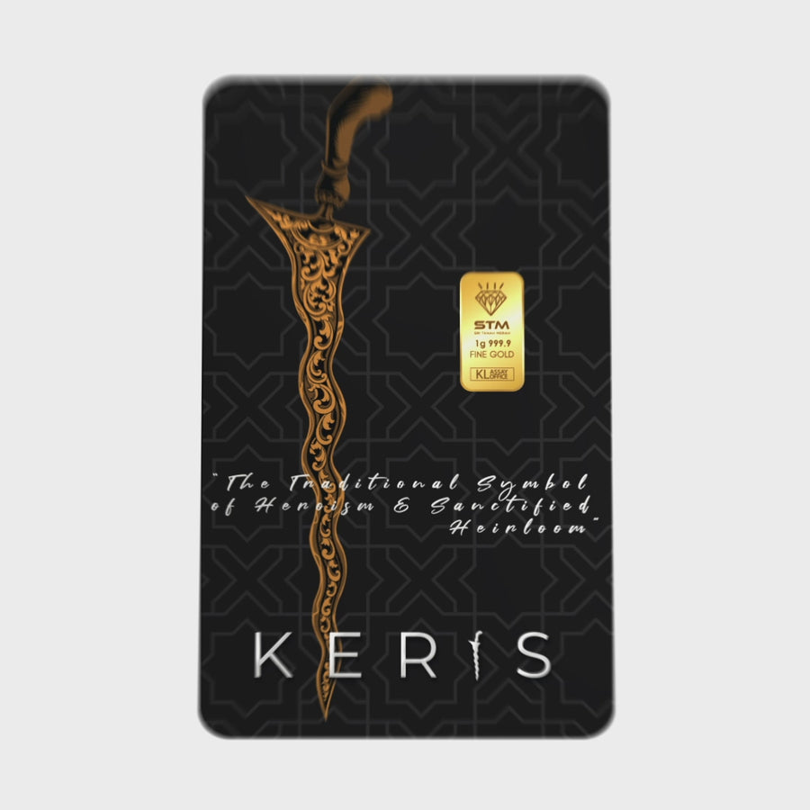 KERIS Edition: Gold Bar Card 1g