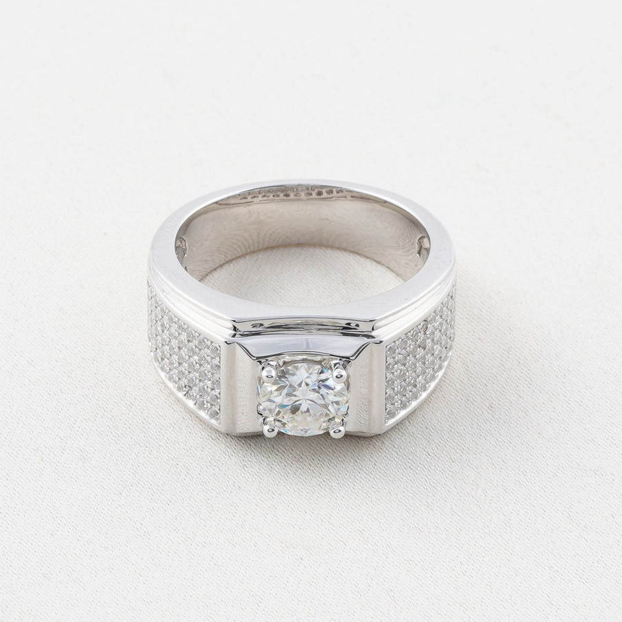 Exclusive Cincin Perak 1.0 Carat Moissanite Diamond