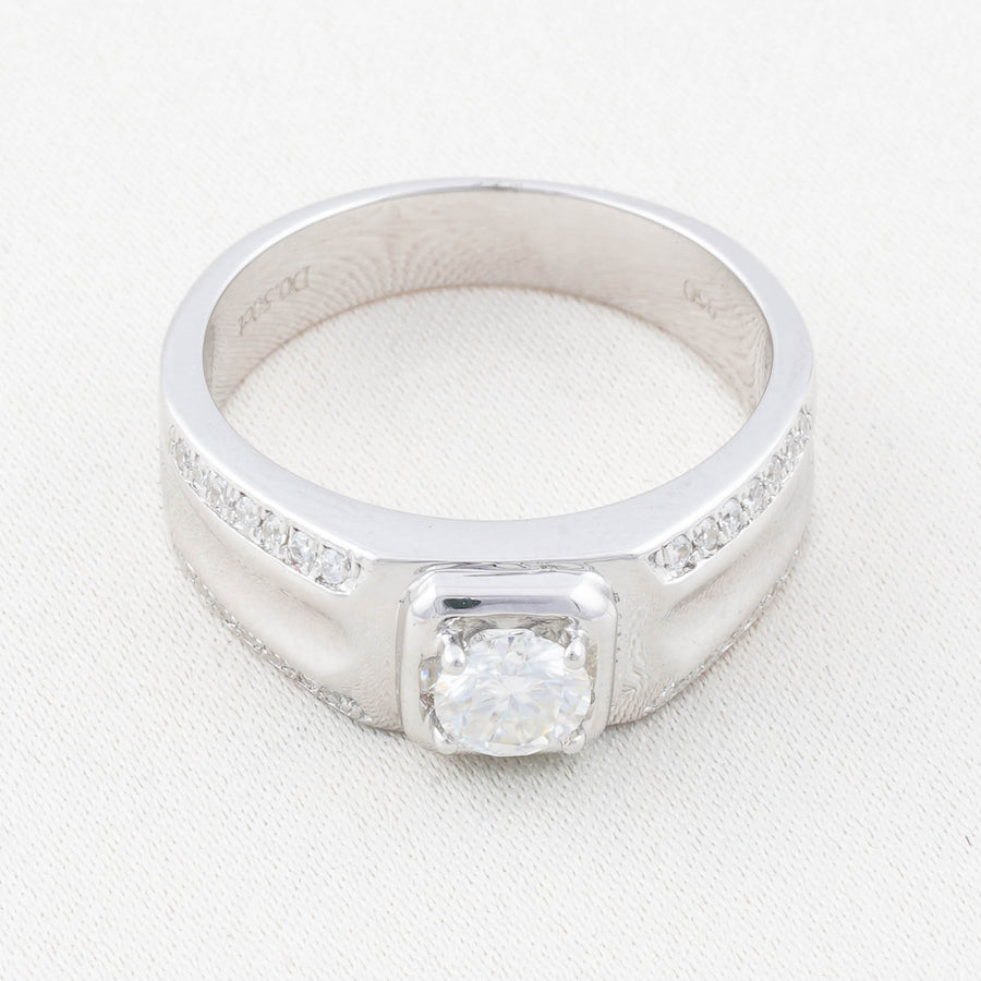 Exclusive Cincin Perak 1.0 Carat Moissanite Diamond