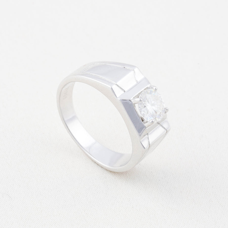 Exclusive Cincin Perak 1.0 Carat Moissanite Diamond