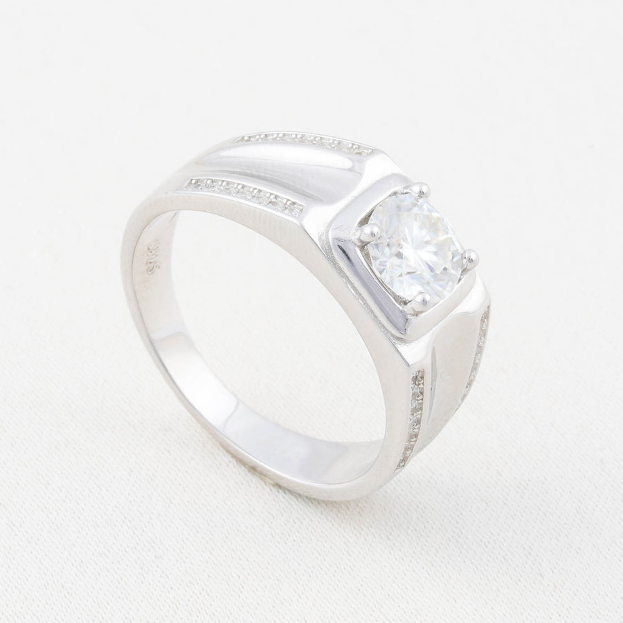 Exclusive Cincin Perak 1.0 Carat Moissanite Diamond