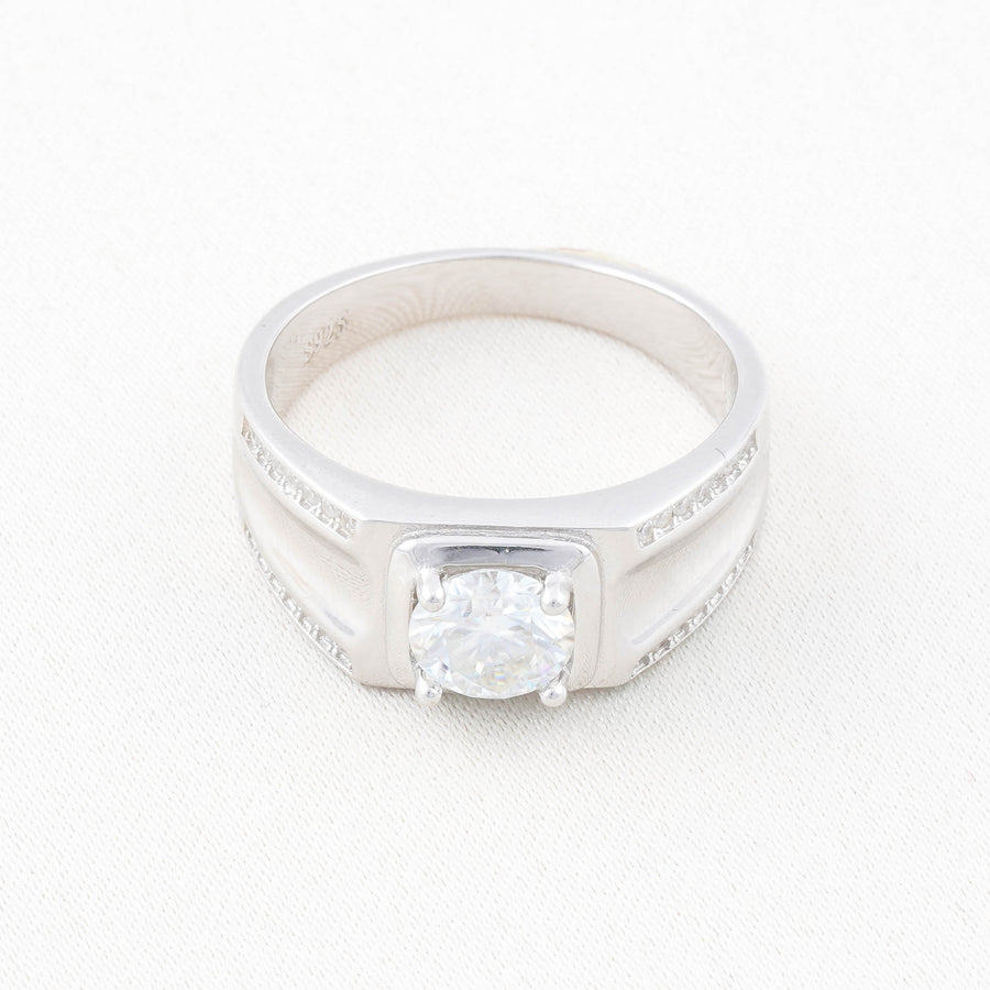 Exclusive Cincin Perak 1.0 Carat Moissanite Diamond