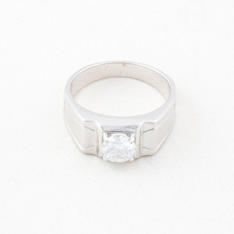 Exclusive Cincin Perak 1.0 Carat Moissanite Diamond